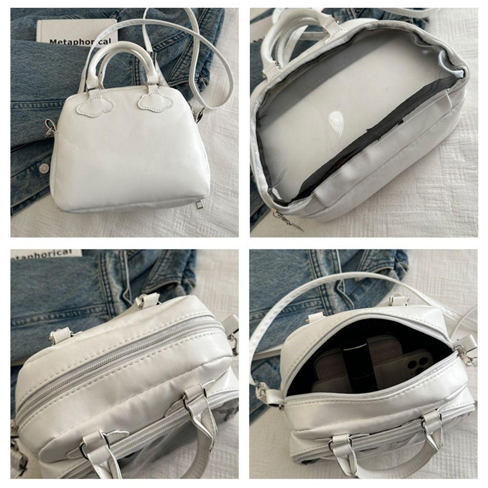 PU Japan Style High Capacity Transparent Ita Bag PU Casual Leather Handbags Square JK Bag Creative Gift