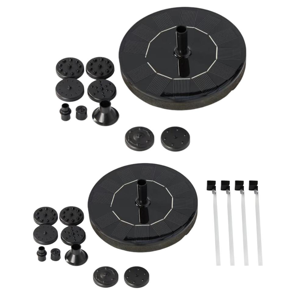 1.2W Solar Powered Water Fountain Pump No Battery Solar Fountain Pump Solar Powered Water Fountain for Pond Patio Garden Outdoor
