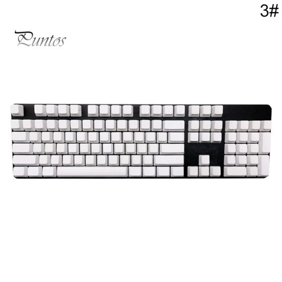 108 adet/takım PBT Renk Eşleştirme Işık geçirmez Mekanik Klavye Klavye Tuş Takımı Değiştirme