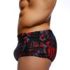 Black Red Phantom Abstract Quick-drying Men's Swimming Boxer