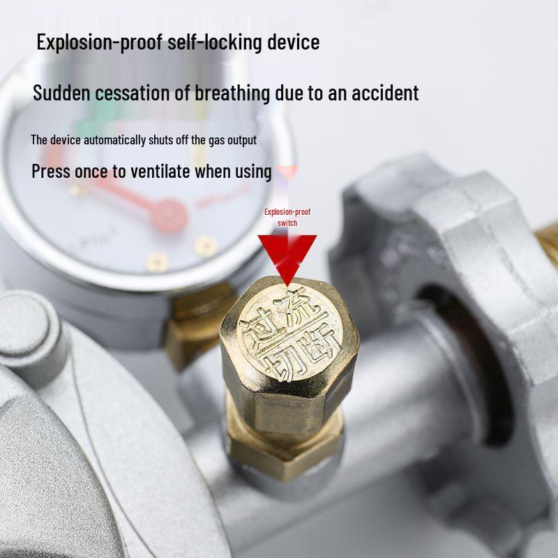 Household Gas Cylinder Safety Valve - Automatic Shut-Off & Pressure Reducing Valve
