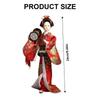 24TE Japanese Geisha Kimono Dolls Sculpture Ornament for Home or Office Table Decors
