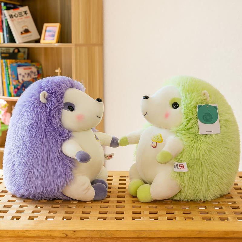 Cute Huanhuan Hedgehog Plush Toy Cartoon Doll Decompression Ornament Desktop Decoration Gift Cure Doll