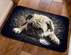 Mat Rug Floor Indoor Lightweight Thin Compact Pet Dog Pug 40 X 60 (Night Walk)