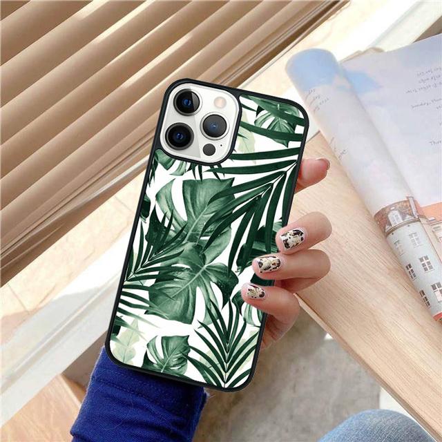 Monstera Flower Tropical Green Leaves Phone Case For iPhone 17 Air 15 16 Cover  14 13 Pro Max 12 11 Pro Max Max Plus