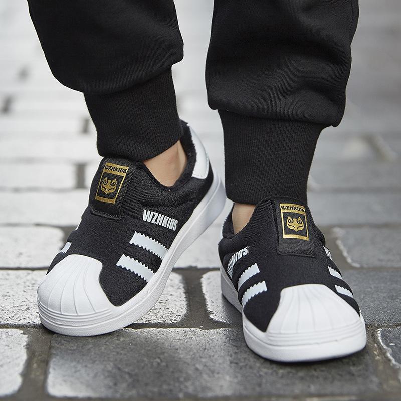 Shell head classmate spring and autumn mesh girls casual shoes one pedal children's sports shoes soft-soled baby boys shoes