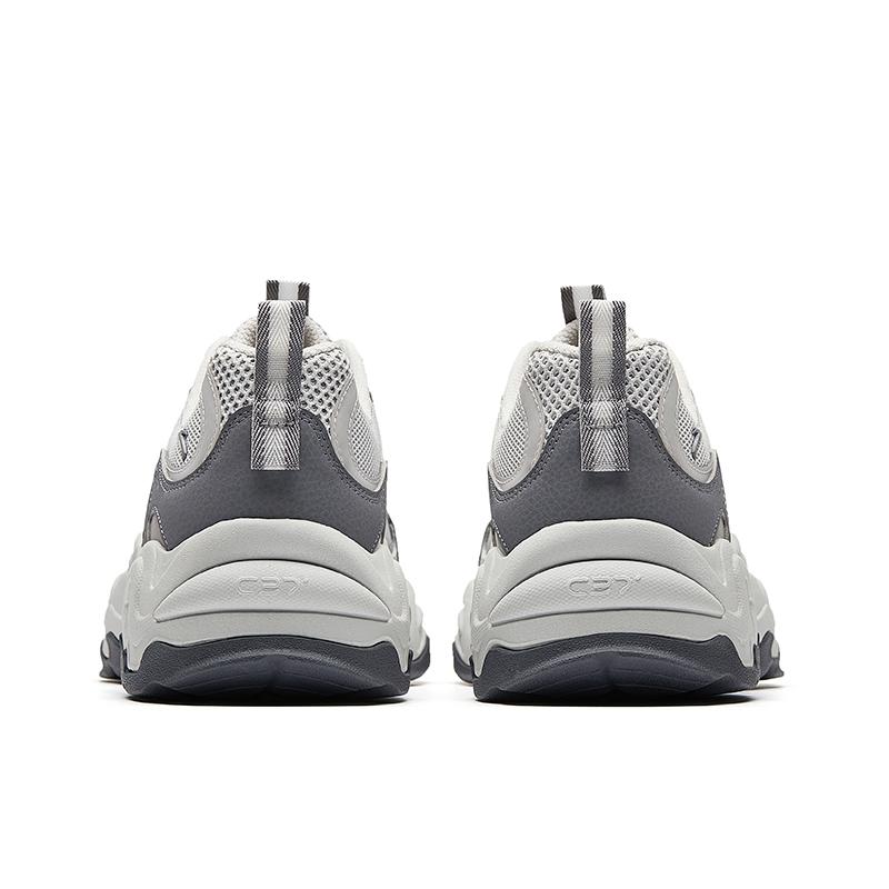New Anta Life Collection Anti Slip Wear Resistant Low Top Chunky Sneakers Men's Gray 112528858-1