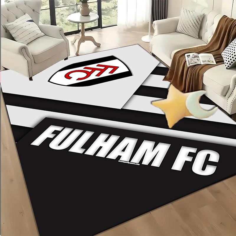1PC Fulham Football Crest Floor Mat for Living Room, Game Rooms, Office, Bedroom, Office Floor Mat Playful Design, Christmas fan gifts