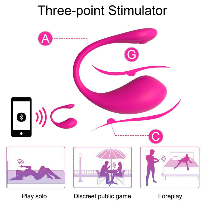 Wireless Bluetooth G Spot Dildo Vibrator for Women APP Remote Control Wear Vibrating Egg Clit Female Panties Sex Toys for Adults