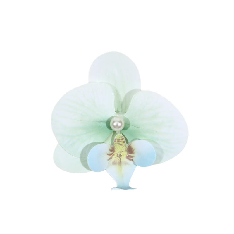 Women Girls Summer Beach Orchid Flower Hair Clip Hawaiian Boho Butterfly Orchid Hair Barrettes Hair Accessories