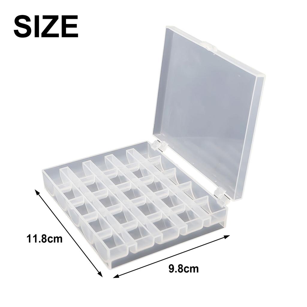 Multiple Color Threads 25X Plastic Bobbin Metal Sewing Spool Set Ideal for Embroidery and Sewing Machines DIY Sewing Projects