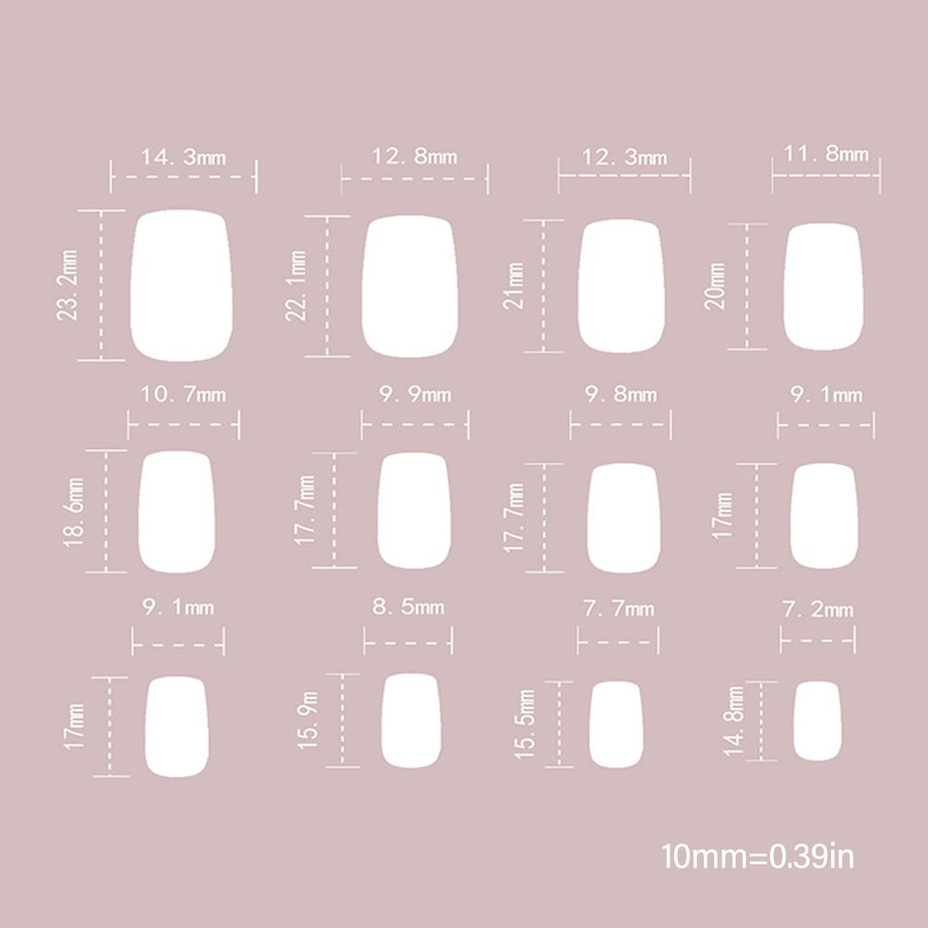 Aufdrücknagel, künstliche Nägel, Kleber auf den Nagel, falsche Nägel, Acrylnägel, künstliche falsche Nägel für DIY-Nagelkunst-Designs