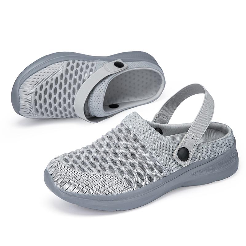 Summer Women Slippers Casual Plus Size Black Grey Closed Toe Elevator Sandals Shoes for Girls