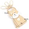 Kitamura Shiba Inu Keychain with Standing and Moving Face, NH0861, Women's, CamelWhite [Brown] 61901, One Size [Please delete everything after the