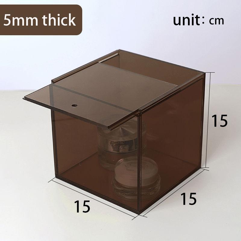 

Acrylic Storage Box With Lid For Cosmetics,Jewelry,Perfume,Coffee Capsule Desktop Cube Box For Collectibles,Treats Organizer