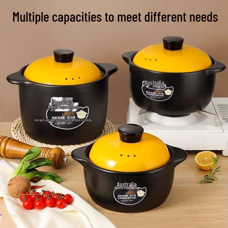 Wutuo 4.5L High-Temp Ceramic Stew & Soup Pot