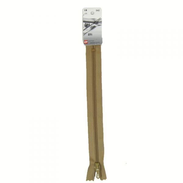 Fermeture Éclair - Prym - Z51 - 40 cm - Nylon spiralé - Beige antilope
