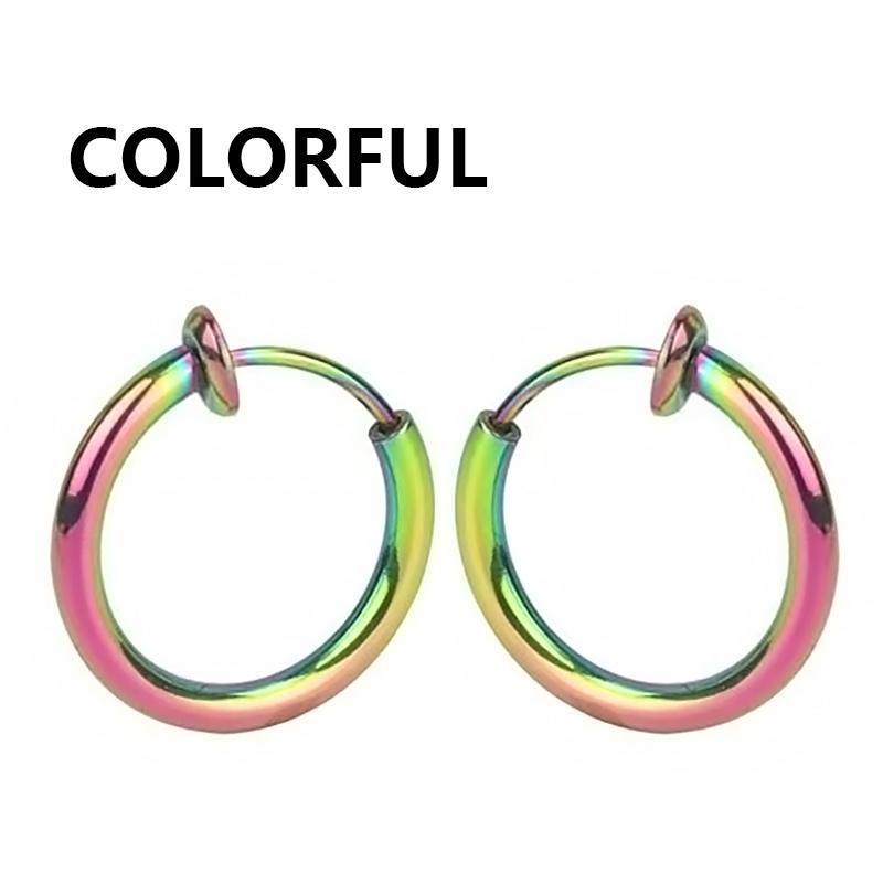 1/16 Paia Orecchini a Bottone Magnetici Uomo Acciaio Inossidabile Senza Foratura Orecchini a Cerchio Pendenti a Croce Unisex Orecchino Magnetico Clip-on con Zirconia Cubica