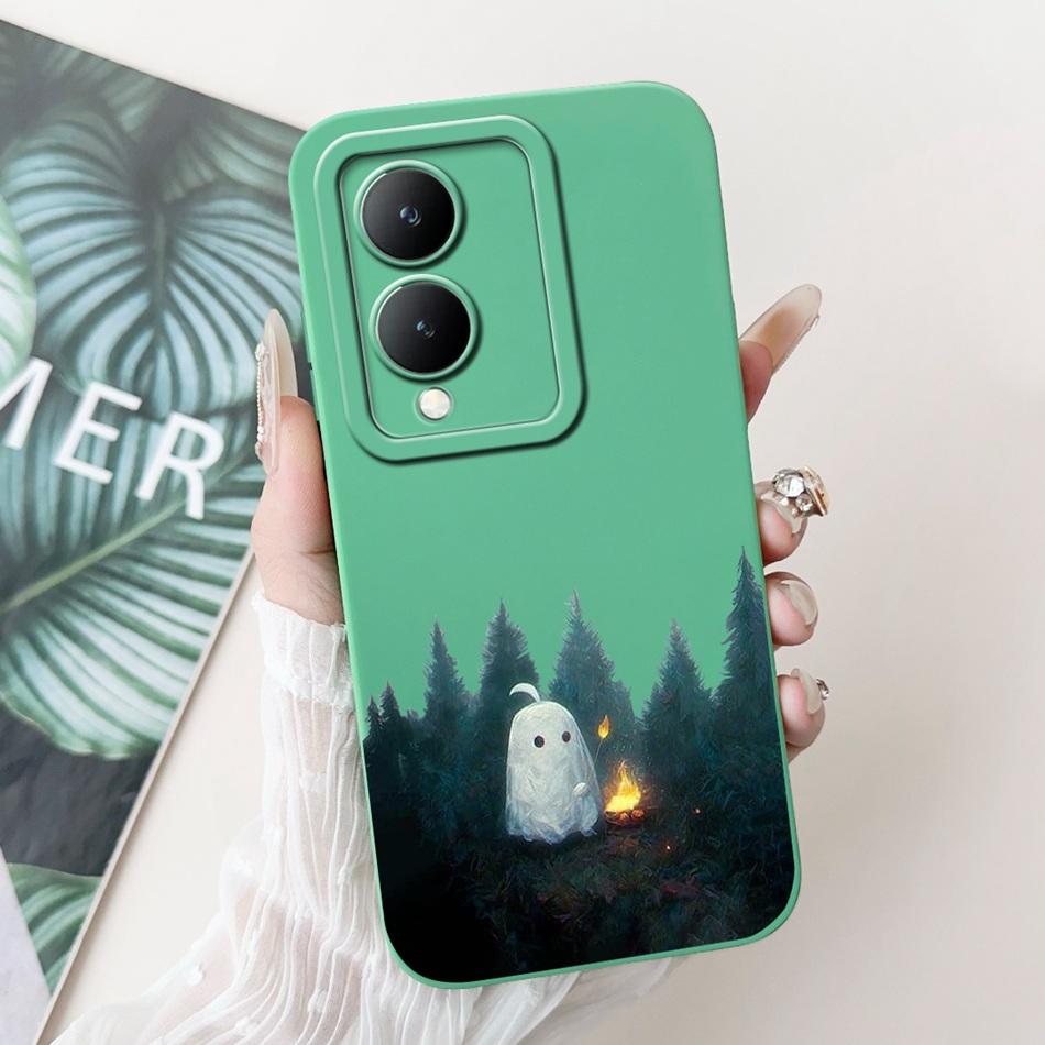 For Vivo Y17s Case VivoY17s Y 17S 4G 2024 Cute Panda Rabbit Cartoon Soft Silicone Shockproof Phone Cases