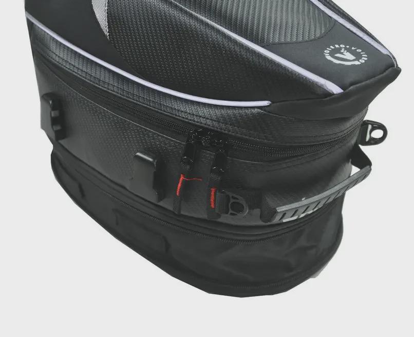 VOLERO Motorcycle Rear Tail Bag: Waterproof Helmet Backpack BAG-014