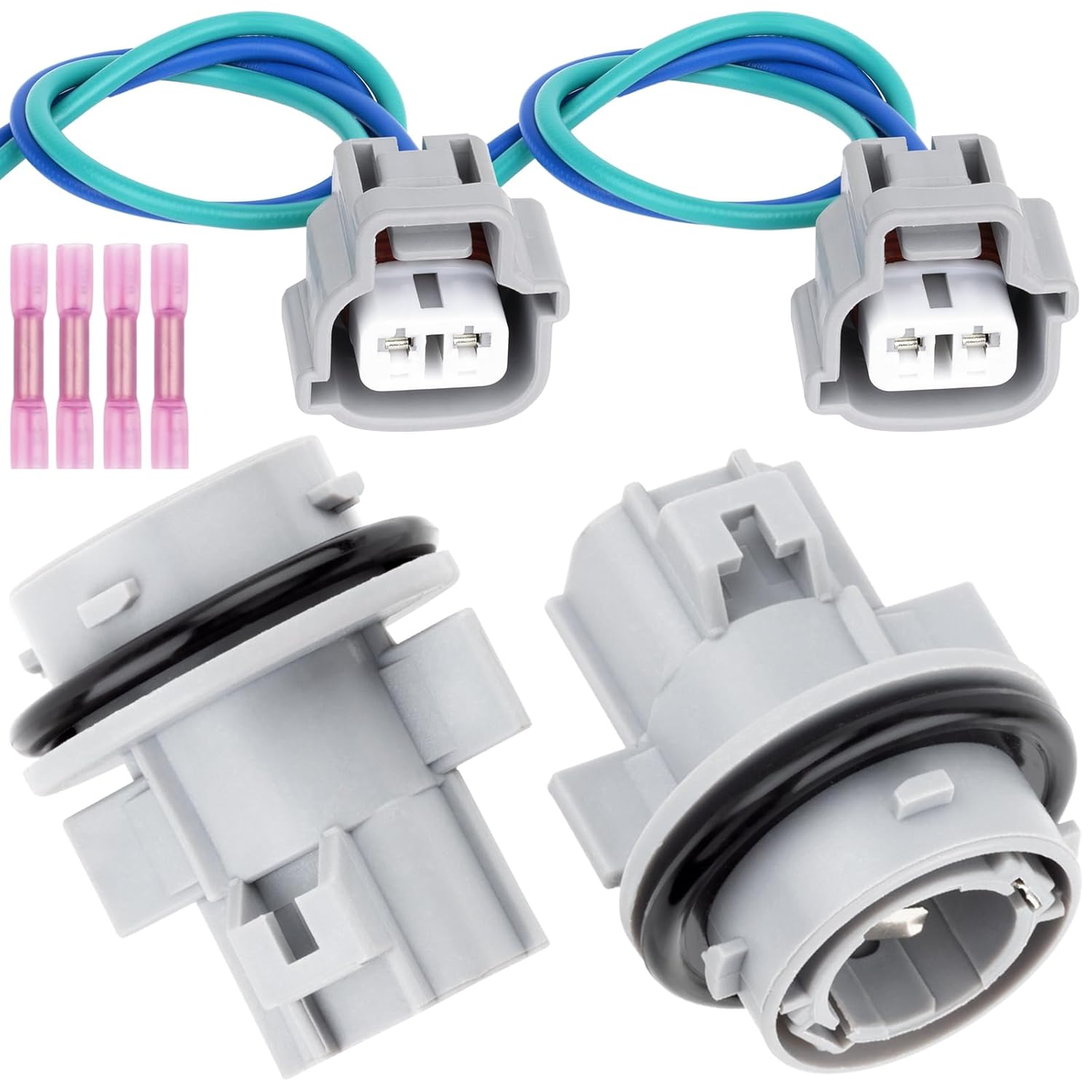 

Turn Signal Light Socket Holder with Wire Harness Connector Compatible with Toyota Camry 4Runner Corolla Tacoma Scion tC Replace OE 90075-99078 2PCS