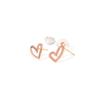 MAYBETOI 14k Mini Heart One-Touch Earrings (2 Types)
