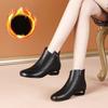 Retro Fashion Thick-heeled Short Boots Autumn and Winter Ankle Boots Women