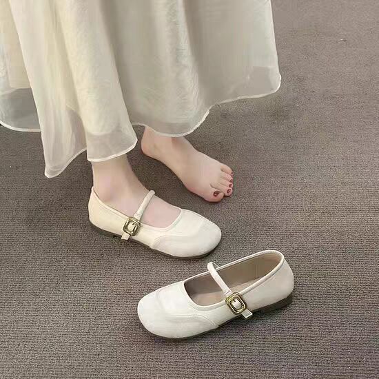 

Fashion single shoes women s summer 2025 new Internet celebrity niche design evening shoes lightweight soft sole Mary Jane shoes 40