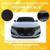 Chrome Delete for Overlay Blackout -22 Honda Front Accord Upper Grill Trim H
