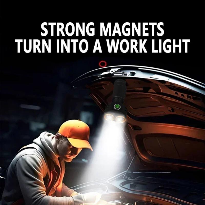 Mini svítilna TYPE-C dobíjecí přenosná vestavěná baterie malá svítilna se 4 režimy svícení kempingové nouzové svítilny