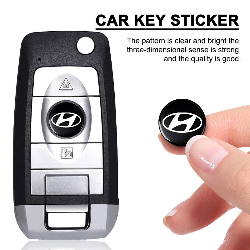 14mm Car Remote Key Fob Emblem Badge Radio button Sticker For Hyundai Mistra Lafesta Elantra Accent IX35 I20 I30 Azera Sonata