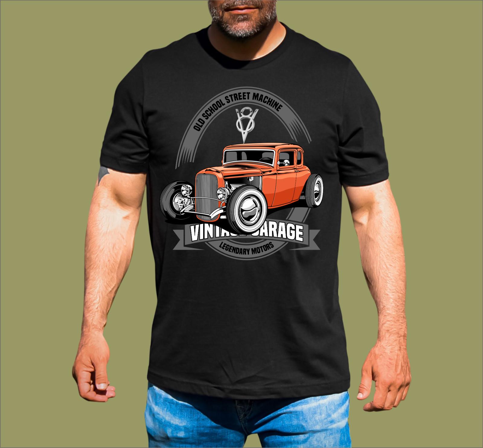 VINTAGE GARAGE HOT ROD T-SHIRT S