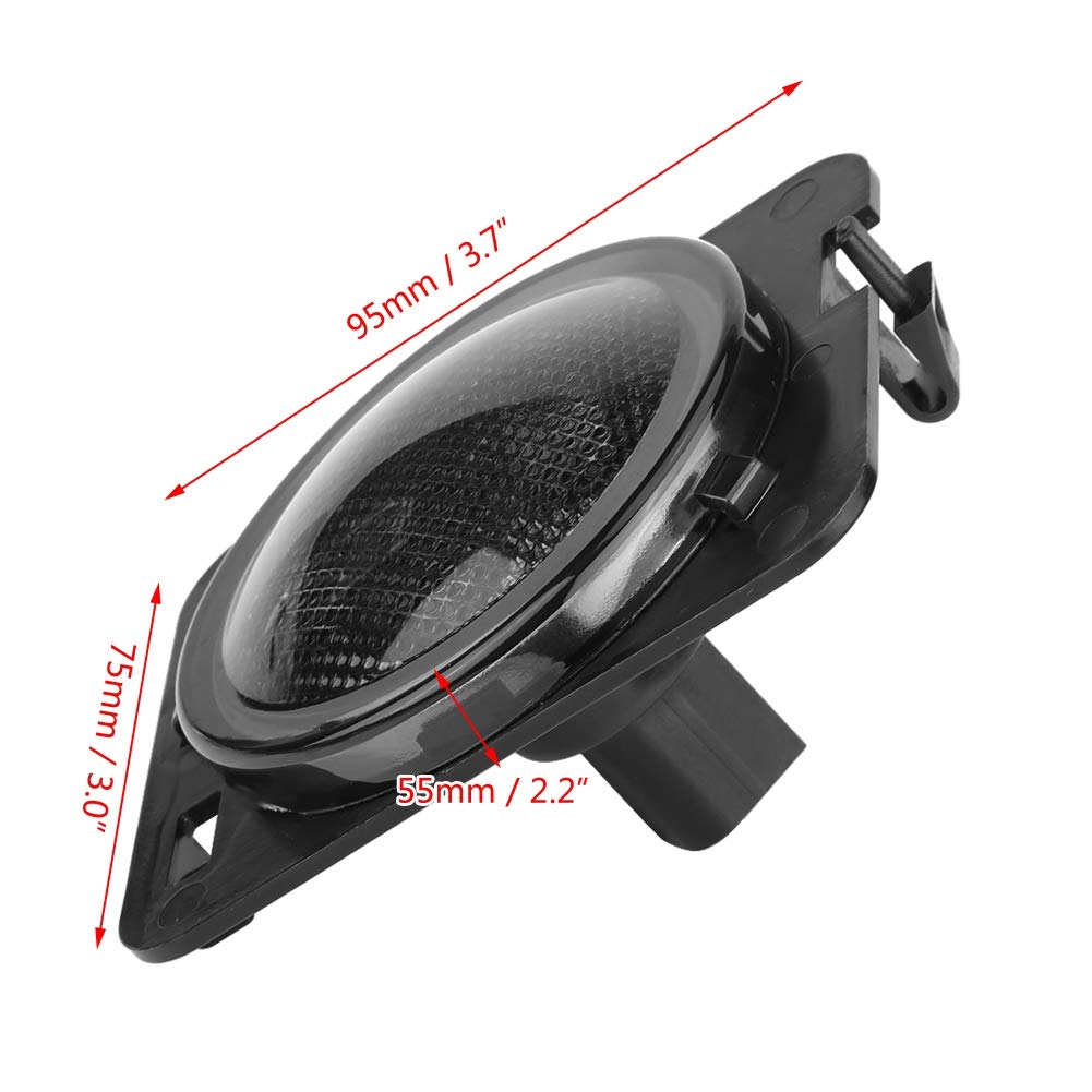 KIMISS 1 Pereche DC Mașină LED Semnalizare Aripă, Stânga & Dreapta