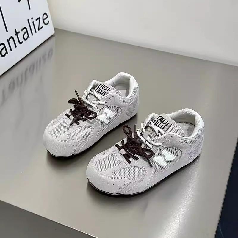 

Retro women s spring mesh casual sneakers dad shoes 35