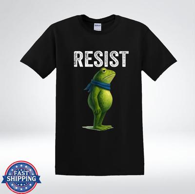 Lustiges Frosch Widerstand Motivationsslogan Grafik T-Shirt