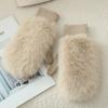 Women's Winter Warm Faux Fox Fur Gloves from Russia