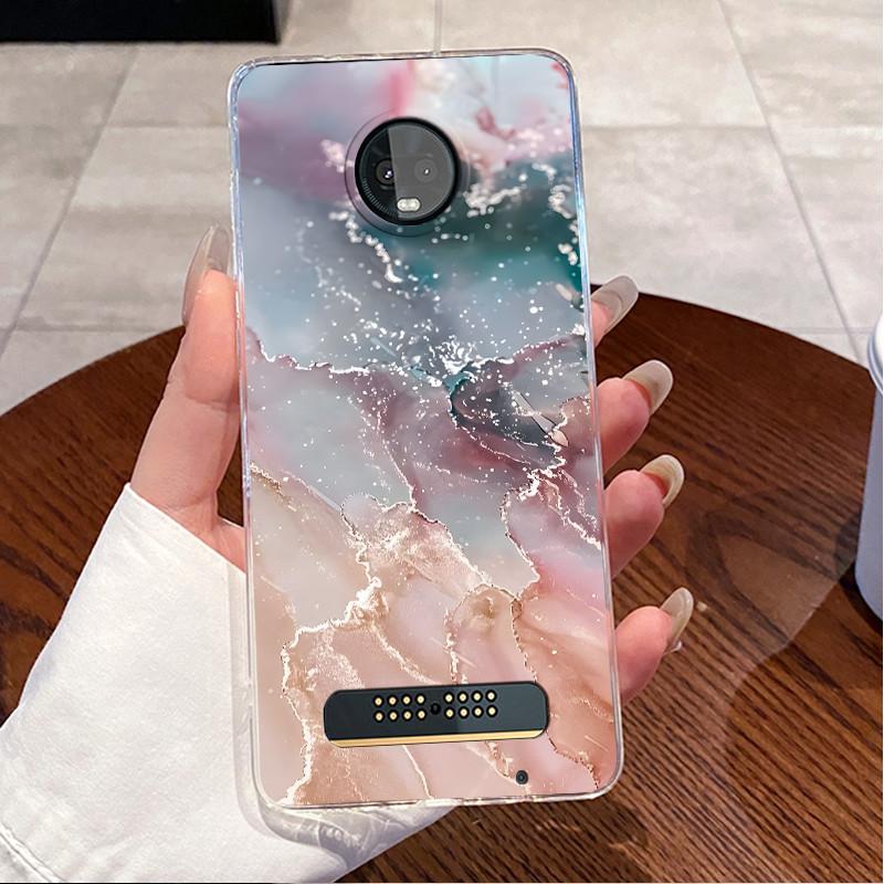 Für Motorola Moto Z3 Play XT1929 Hülle Klar Luxus Niedlich Liebeshase Lustig TPU Weiches Silikon Handyhülle Moto Z3 Play Rückabdeckung