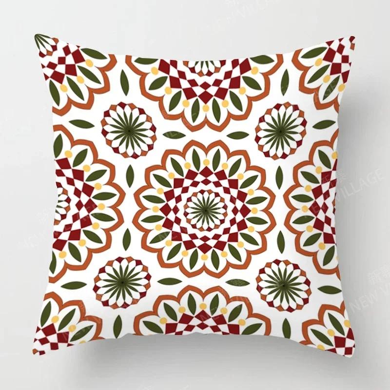 Fall Home Decor Autumn Living Room Throw Pillow Cover Sofa Boho Cushion Cover   Mandala