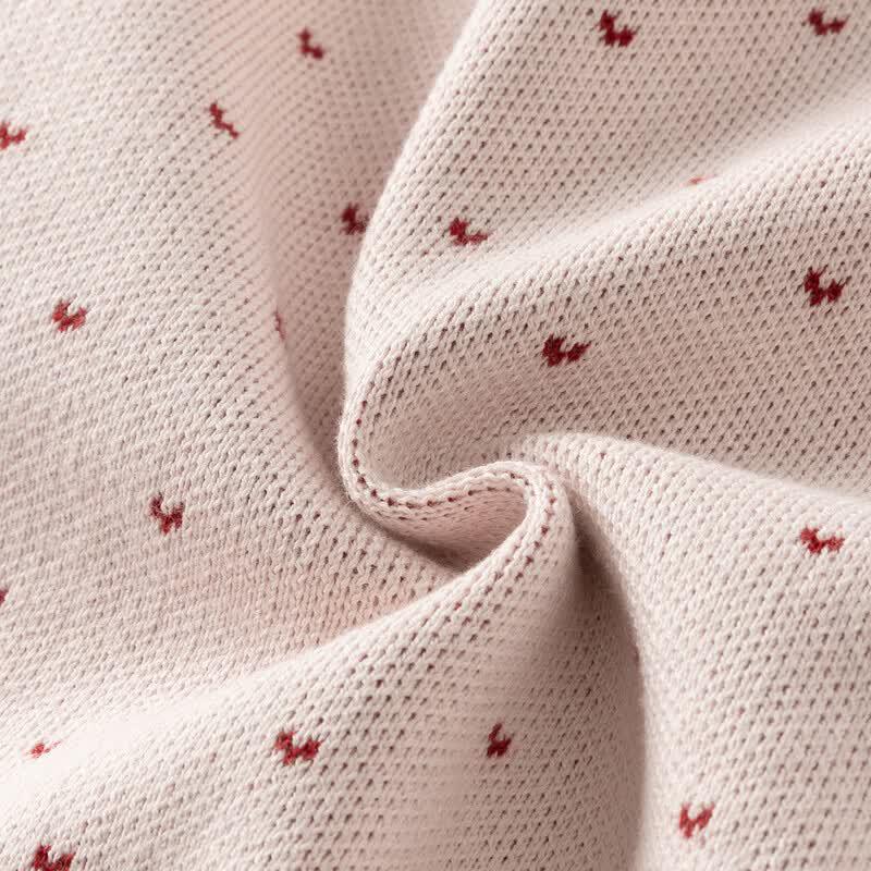DAVE&BELLA Girls' Anti-Static Cotton Knitted Cardigan Sweater