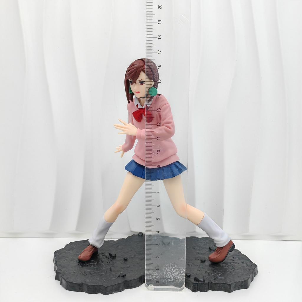 One Punch Man Jerris Little Peach 9,05 Zoll/23 cm beweglich PVC Sitzhaltung Sammeln Im Fahrzeug Schöner Heldenfigur Spielzeug Geschenke