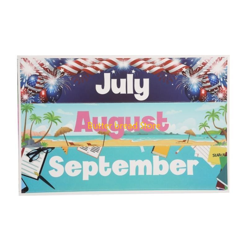 W89C Weather Pocket Chart Classroom Monthly Calendar for Homeschool Early Learning China Mainland