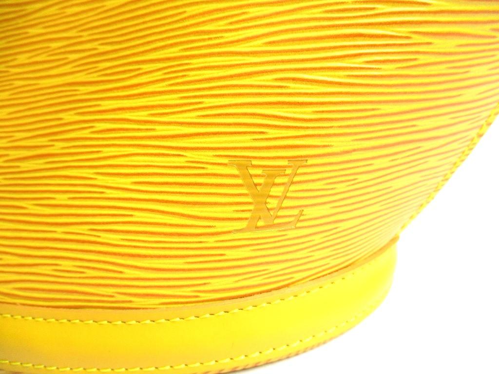 Authentische LOUIS VUITTON Epi Leder Gelbe Tragetasche Shopper Tasche Saint Jacques Groß #a412 Überholt