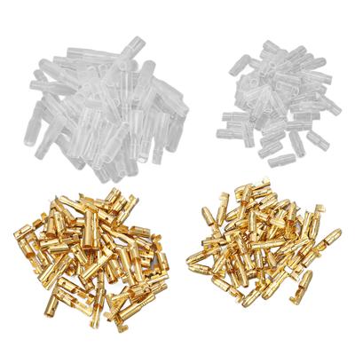 200Pcs Cold Crimp Pressed Terminal Connectors with Insulation Sheath Waterproof Male Female Butt Terminal