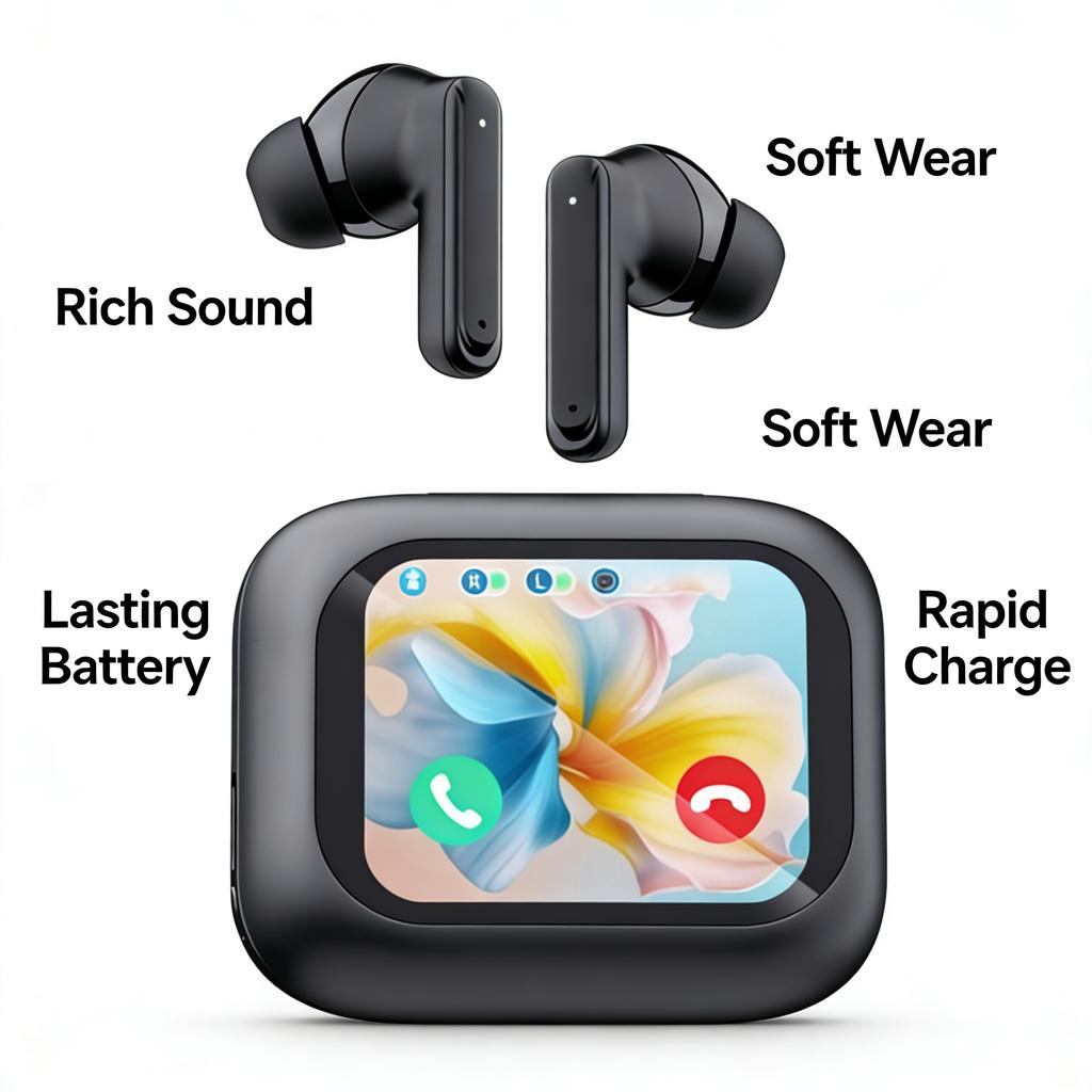 Wireless Earbuds, Noise Isolation, Waterproof, Long Battery Life for All Activities