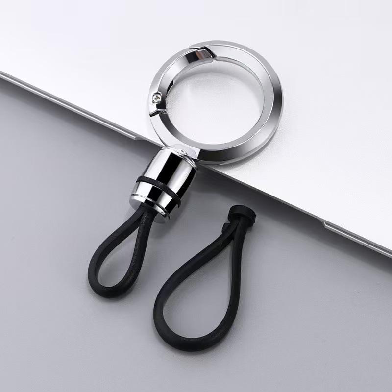 1Pcs Business Anti-Lost Keyring Car Key Chain Pendant Metal Simple Keychain Men'S Waist Hanging Buckle Ring Hangings Decoration