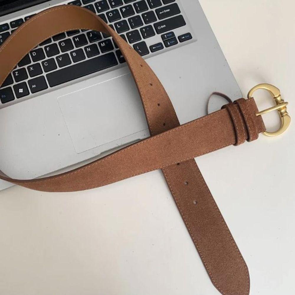 Heavy-Duty Wide Waist Belt Vintage Dress Jeans Belt American Women's Belt  Streetwear