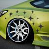 15 Piece Geometric Star Pattern Vinyl Sticker Car Body Side Decor Decals for Vehicles Suv Cars Pickup Truck Auto Accessories