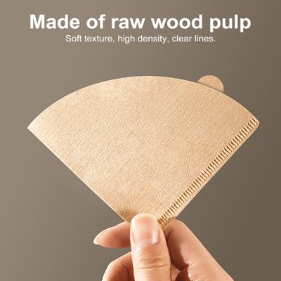 40/100 Stück Kegel-Kaffeefilterpapier für 45295 Tassen V-förmiges Design Einweg-Kaffeefilterpapier