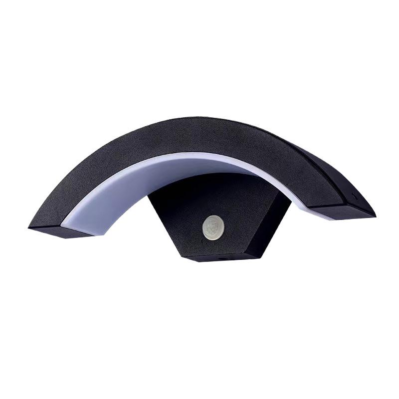 LED Waterproof Outdoor Wall Lamp with Motion Sensor for Courtyard, Gate Posts, Villas, Hotels, Corridors, and Hallways.