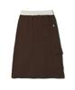 Peace Maker Official Cargo Midi Skirt (Brown)